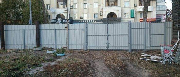 Забор под ключ профнастил 2,0 метра