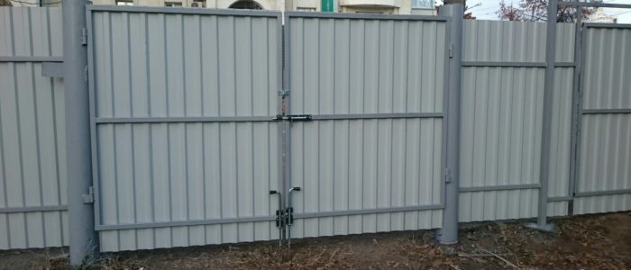 Забор под ключ профнастил 2,0 метра